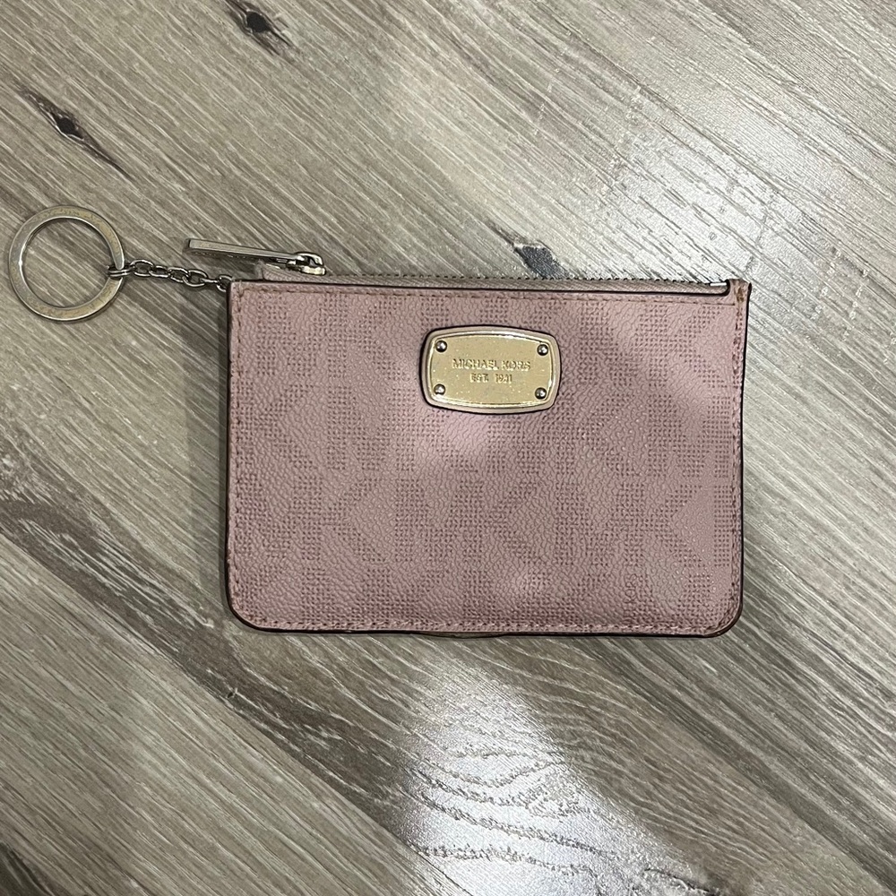 Pink Michael Kors Keychain Wallet